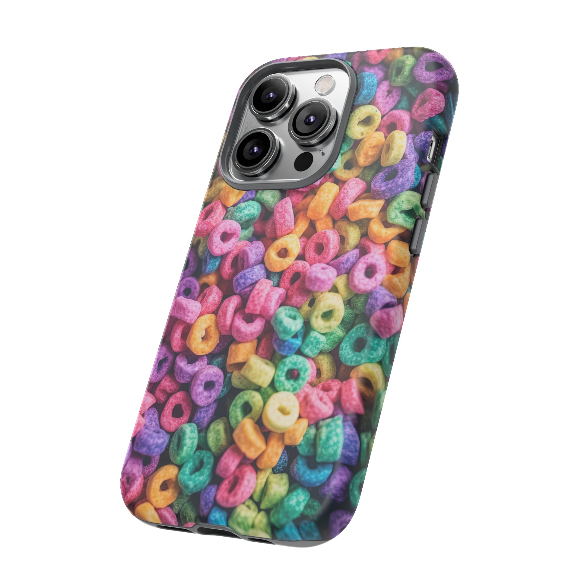 Side View of Colorful Cereal Tough iPhone Case