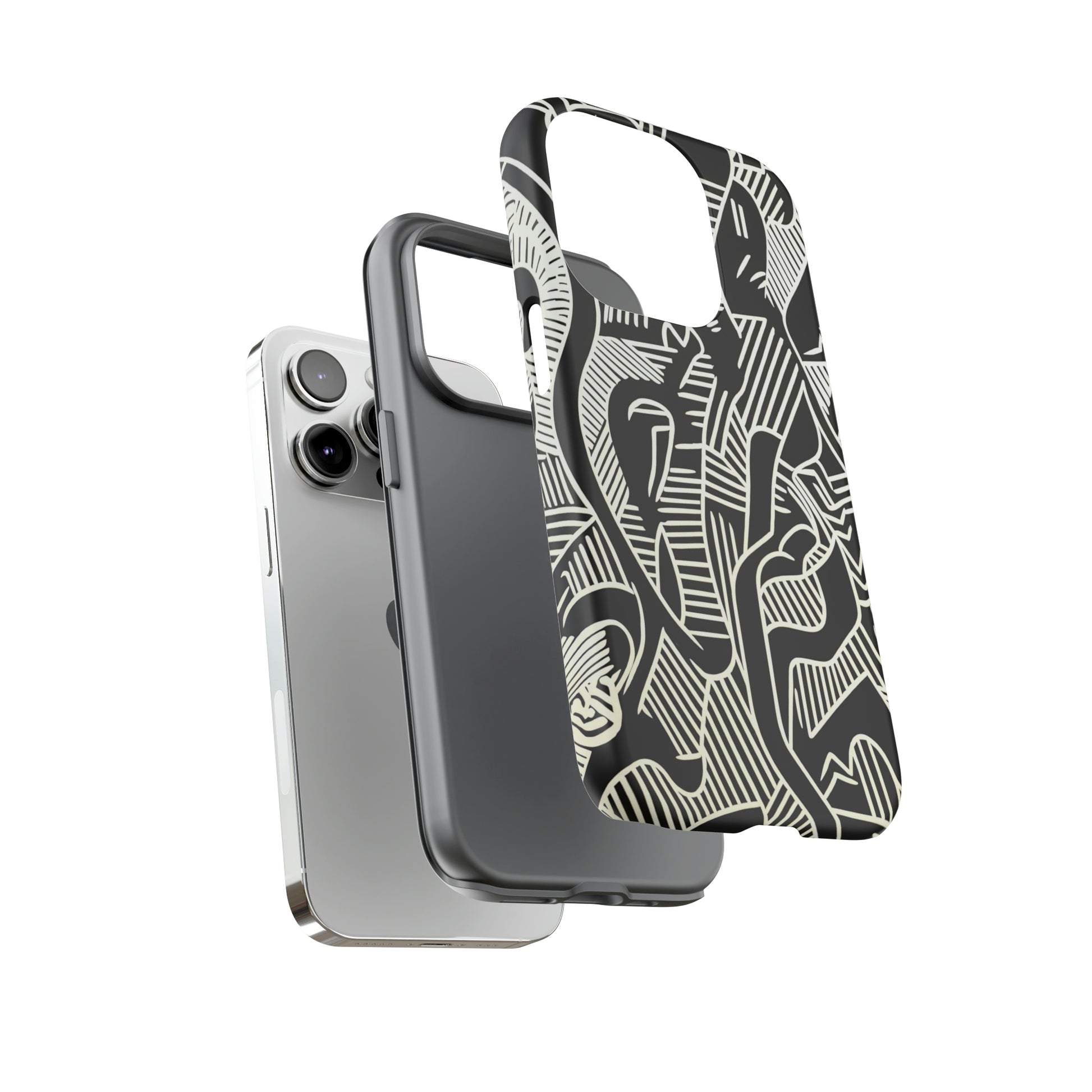 Dual Layer View of Abstract Links Tough iPhone Case